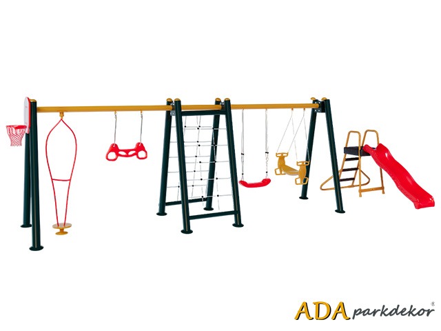 06-30786-Kaydıraklı Tırmanmalı Salıncak Seti